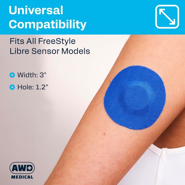 AWD Medical Freestyle Libre Sensor Covers - 14-Day Waterproof Adhesive Arm - Image 3