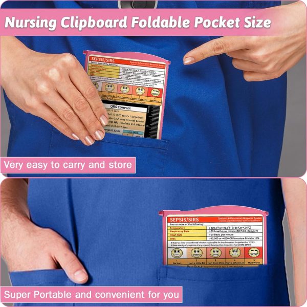 Nursing Clipboard Foldable Clipboard Medical: Nursing Edition Cheat Sheets - Image 2