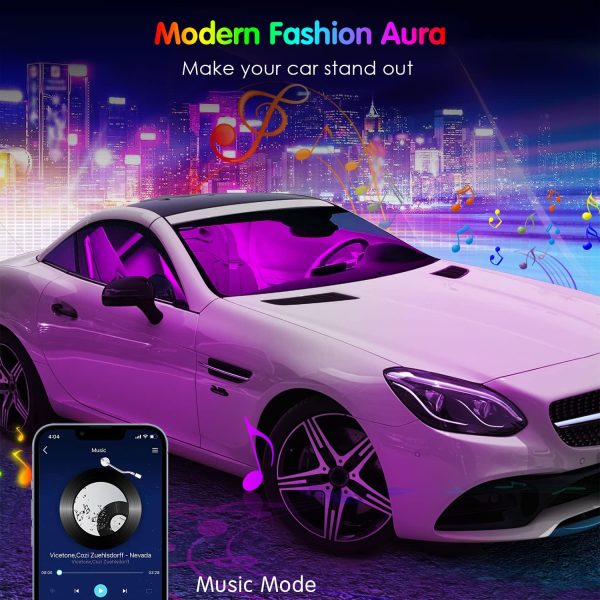 Interior Car Lights Keepsmile Car Accessories APP Control with Remote Music - Image 6