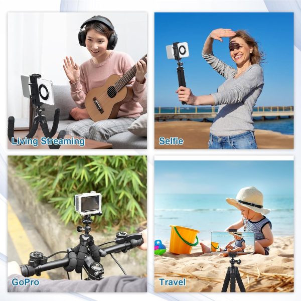 UTEBIT Flexible Phone Tripod with Phone Holder,Mini Tripod - Image 6