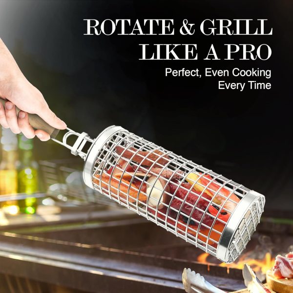 Grill Well 2.0 - Rolling Grill Basket (2 PCs) ideal as Birthday Gift for - Image 4