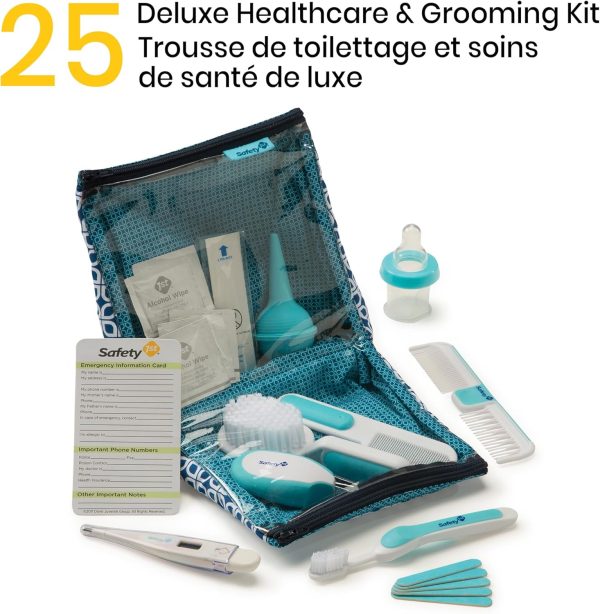 Safety 1st Deluxe 25-Piece Baby Healthcare and Grooming Kit (Arctic Blue) - Image 3