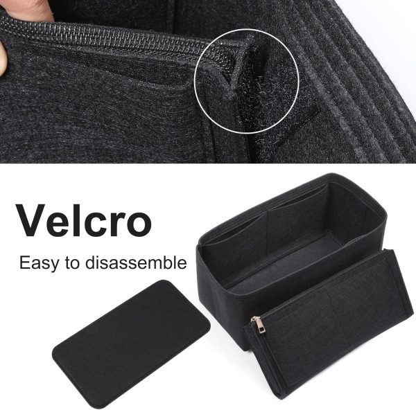 Doxo Purse Organizer Insert & Base Shaper Combination,Felt Bag Organizer - Image 3
