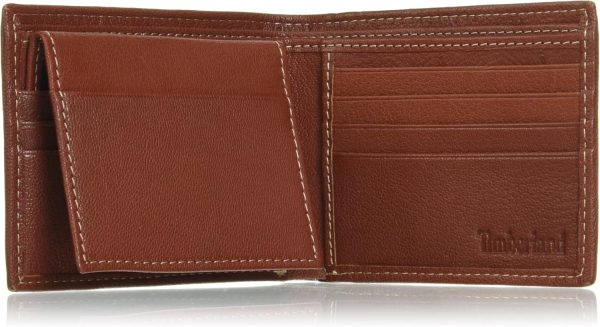 Timberland Men's Leather Passcase Security RFID Wallet, Brown, One Size - Image 5