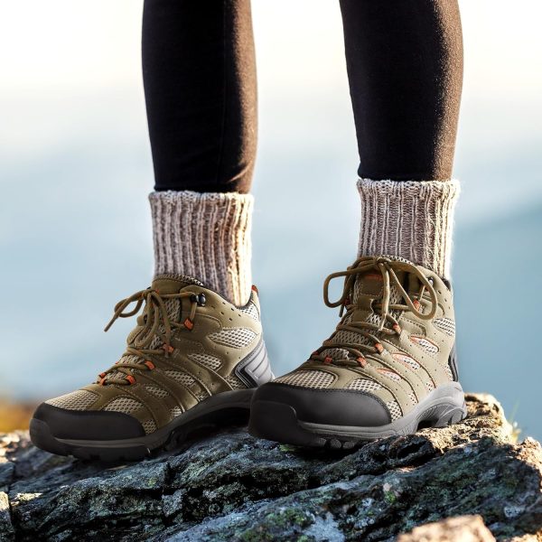 NORTIV 8 Women's Waterproof Hiking Boots Outdoor Trekking Mid Backpacking - Image 7