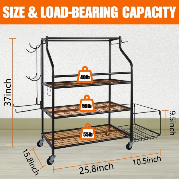 Dumbbell Rack Stand,Weight Rack for Home Gym,Yoga Mat Holder,Kettlebell - Image 3