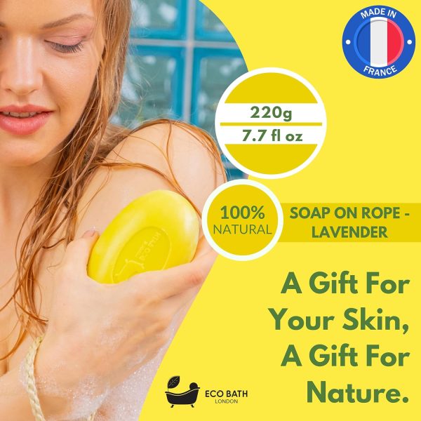 Lime Soap on a Rope 7.76 oz (220 g) Luxury Eco-Friendly Lime Soap, - Image 8