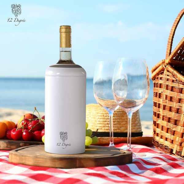 Wine Chiller Set - Perfect Wine Gifts for Women & Men - Stainless Steel - Image 8