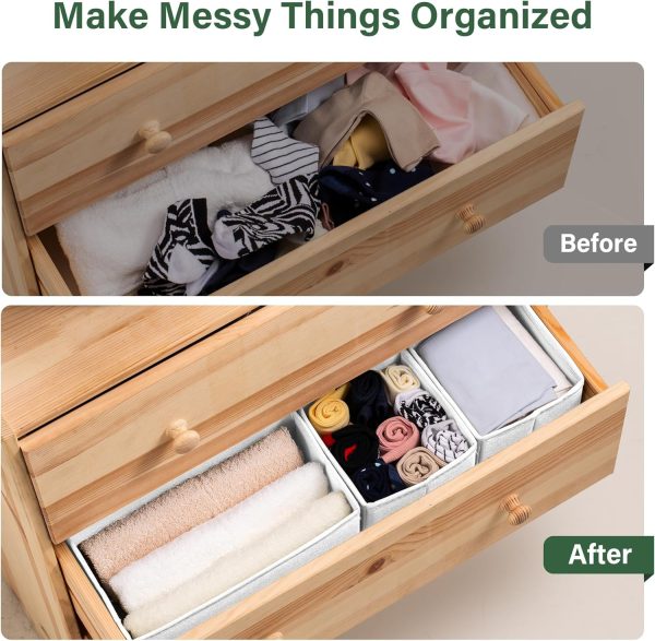Kootek 16 Pack Drawer Organizer Clothes, Dresser Drawer Organizers for - Image 4