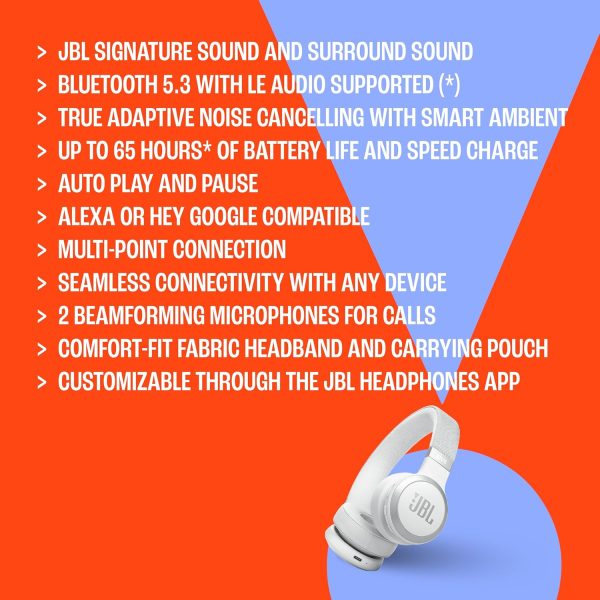 JBL Live 670NC - Wireless On-Ear Headphones with Adaptive Noise Cancelling - Image 6