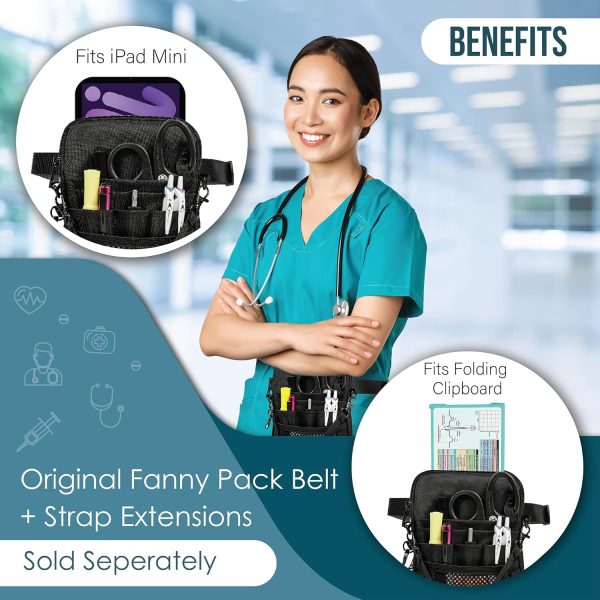 First Lifesaver 4-in-1 Nurse Fanny Pack with Medical Gear Pockets, Tape - Image 4