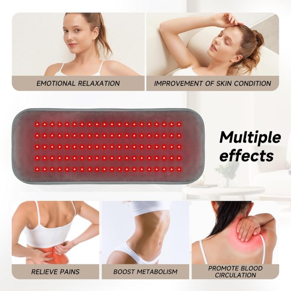 Red Light Therapy Heating Wrap Belt for Body, Lower Back, Legs, and Arms, - Image 2