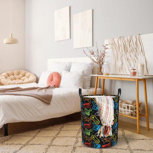 Laundry Basket,Large Oxford Fabric Fabric Storage Basket Toy Storage Box - Image 5