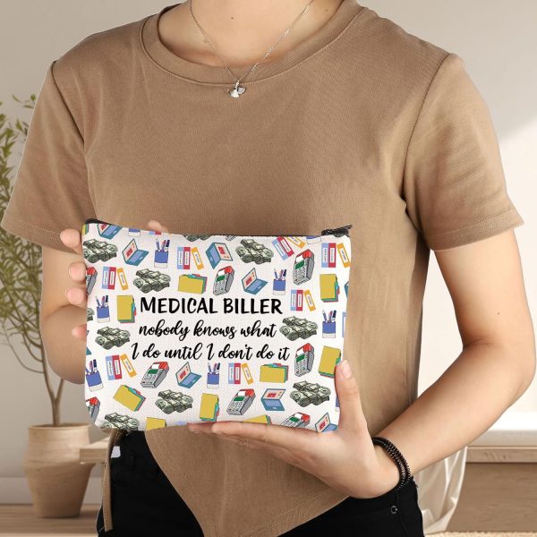 G2TUP Medical Biller Makeup Bag Medical Billing Gifts Billing Specialist - Image 5