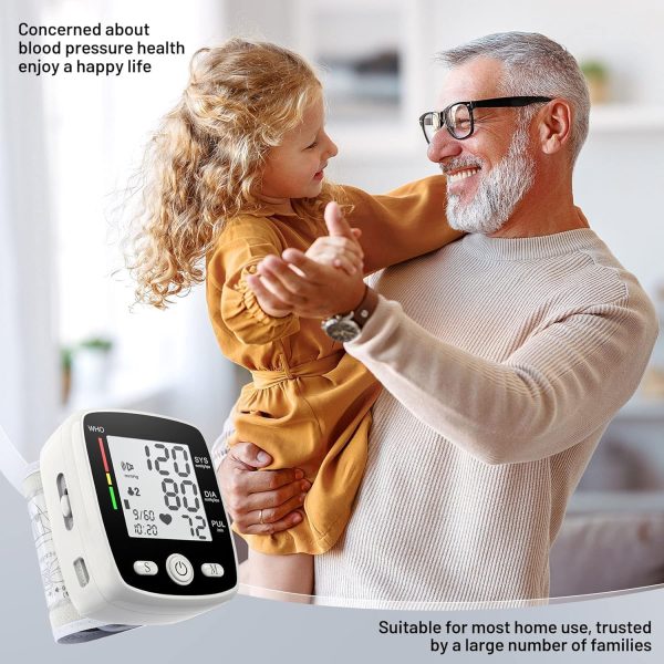 Blood Pressure Monitor Digital Wrist BP Machine Automatic BP Cuff with 2 - Image 7