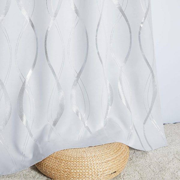 NICETOWN Room Darkening Curtains for Living Room - Easy Care Solid Thermal - Image 5