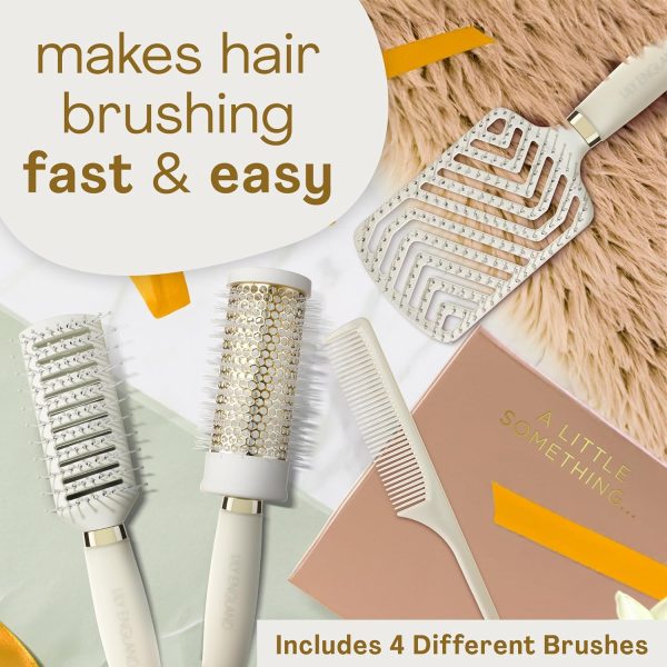 Luxury Hair Brush Gift Set for Women & Girls - Lily England 4-Piece - Image 3