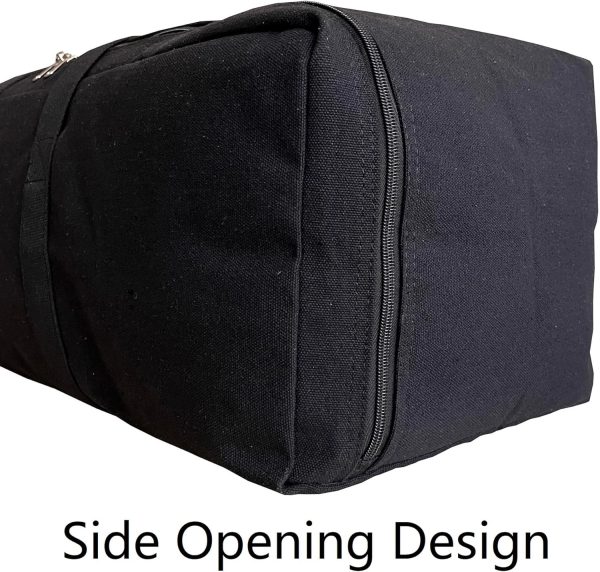 Extra Large Canvas Travel Duffle Bag Heavy Duty, Sports Camping Tent - Image 2