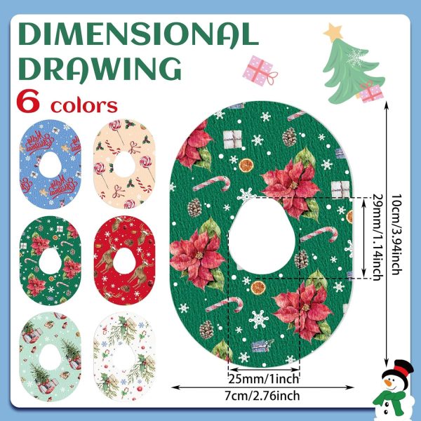 Timgle 36 Pcs G7 Christmas Adhesive Patch Compatible with Dexcom G7 - Image 2