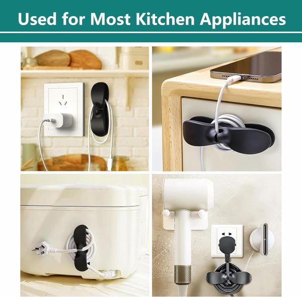 6 pcs Cord Organizer for Kitchen Appliances,Appliance Cord Wrappers,Cord - Image 5