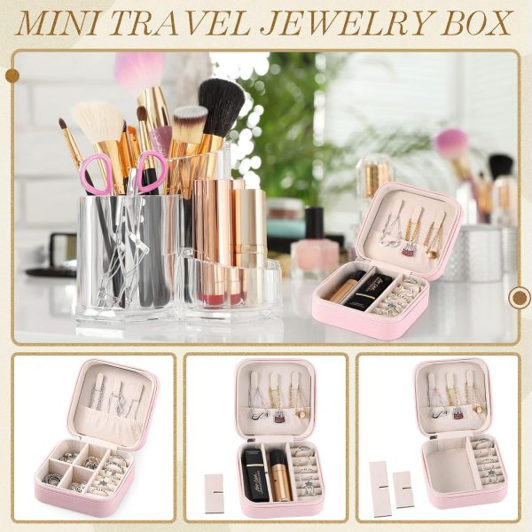 12 Pcs Mini Travel Jewelry Case Bridesmaid Proposal Gift Boxes Small - Image 4