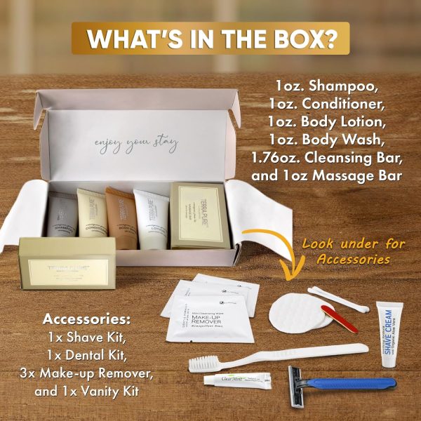 Terra Pure Spa Collection Amenity & Accessory Kit |1 oz Travel Size - Image 3