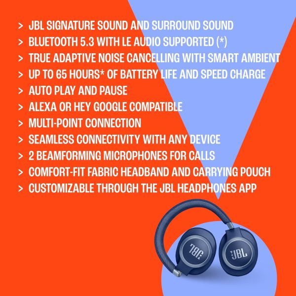 JBL Live 770NC - Wireless Over-Ear Headphones with True Adaptive Noise - Image 6