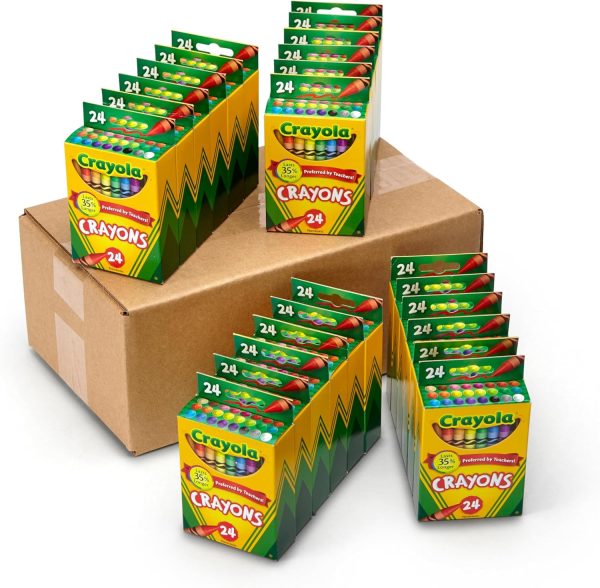 Crayola Crayons Bulk (24 Packs), Back to School Supplies for Preschool & - Image 2