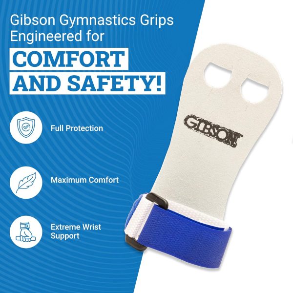 Gibson Rainbow Gymnastics Grips for Beginner, Unisex Durable Leather Grip - Image 2
