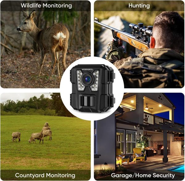 WOSPORTS Mini Trail Camera 2 Pack 24MP 1080P HD, Hunting Camera with Night - Image 7