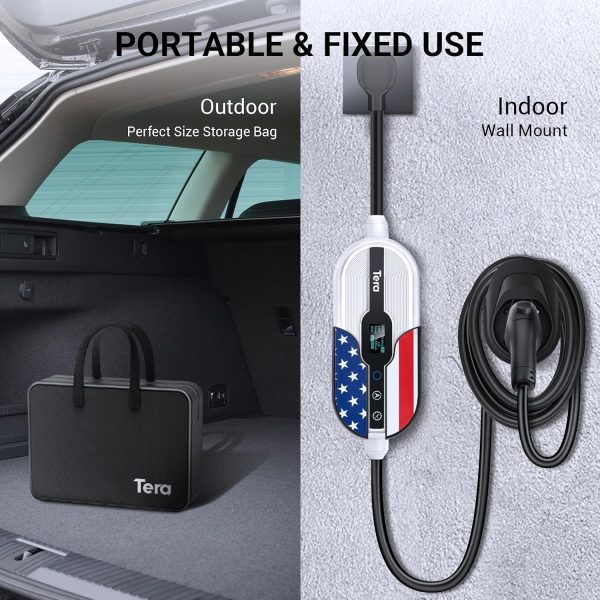 Tera Portable Electric Vehicle Charger: Level 1 & 2 EV Charger with 32 Amps - Image 3