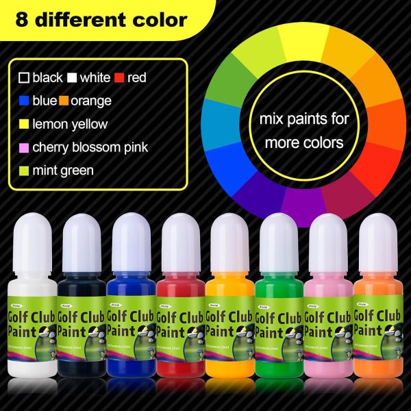 Golf Club Paint, Fill, Lettering, Customize & Renovate Your Clubs | Durable - Image 2