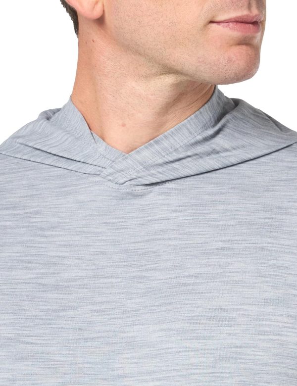 Amazon Essentials Men's Tech Stretch Long-Sleeve Hooded T-Shirt - Image 2