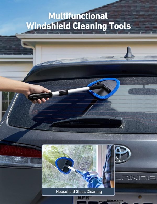 AstroAI Windshield Cleaner, Car Windshield Cleaning Tool Inside with 4 - Image 4
