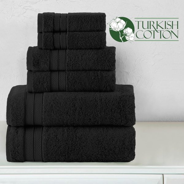 Elegant Comfort Luxury 6-Piece Towel Set, Premium Soft 100% Turkish Cotton, - Image 5