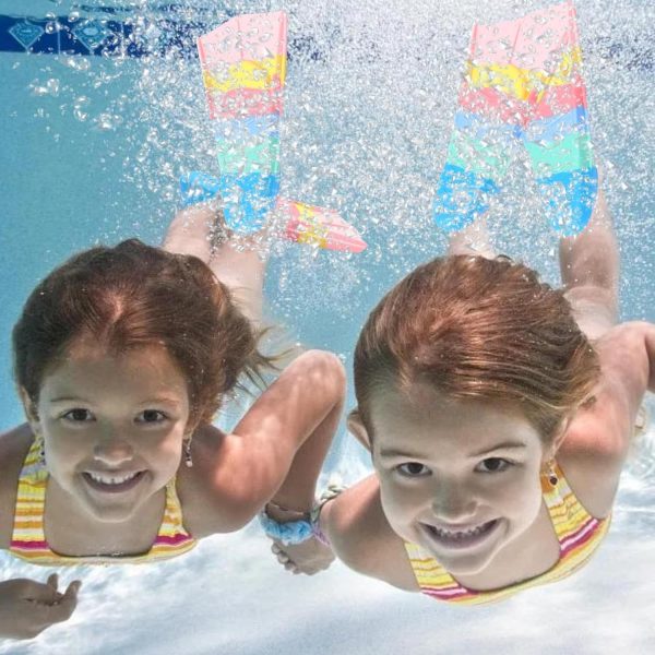 Kids Swim Fins,Comfortable Silicone Flippers for Swimming and Diving,Size - Image 6