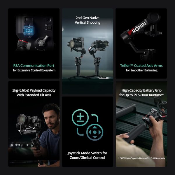 DJI RS 4 Combo, 3-Axis Gimbal Stabilizer for DSLR and Mirrorless Cameras - Image 2