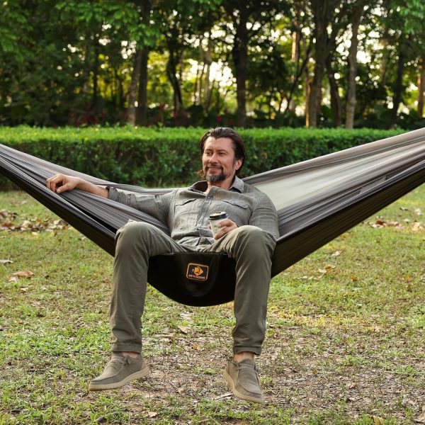 Camping Hammock, Portable Hammocks with Mosquito Net,Lightweight Nylon - Image 6