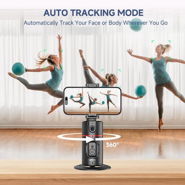 Auto Face Tracking Tripod, No App, Smart Shooting Phone Holder with Remote, - Image 3