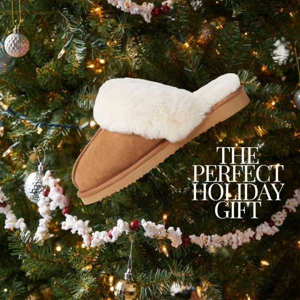 Dearfoams Women's Fireside Sydney Shearling Fur Indoor/Outdoor Scuff - Image 6