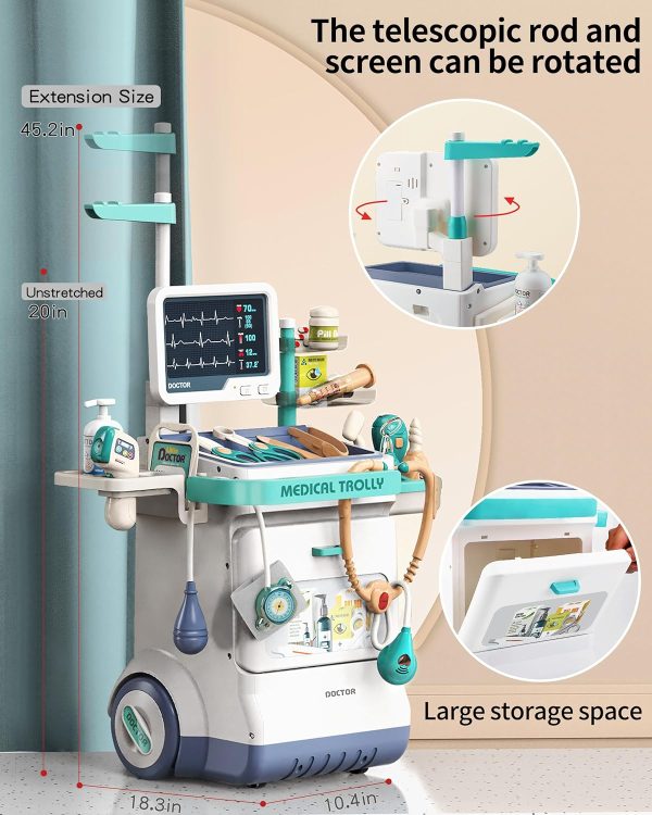 Doctor Kit for Kids, Pretend Medical Station Set for Boys & Girls,Pretend - Image 5