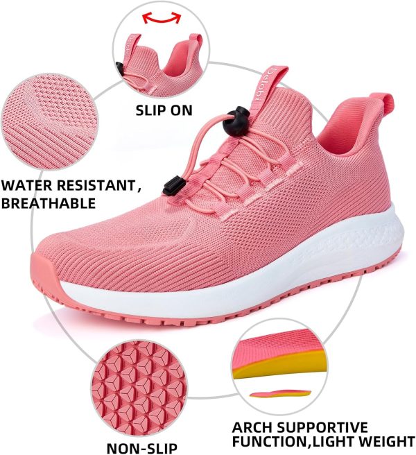 Non Slip Shoes for Women Food Service, Waterproof Work Shoes - Image 2