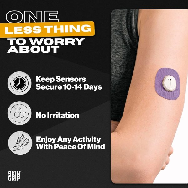 Skin Grip Adhesive Patches for Dexcom G7 & Stelo CGM with Cutout – - Image 3