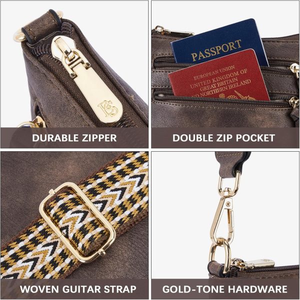 BOSTANTEN Crossbody Bags Purses for Women Trendy Soft Leather Shoulder - Image 6