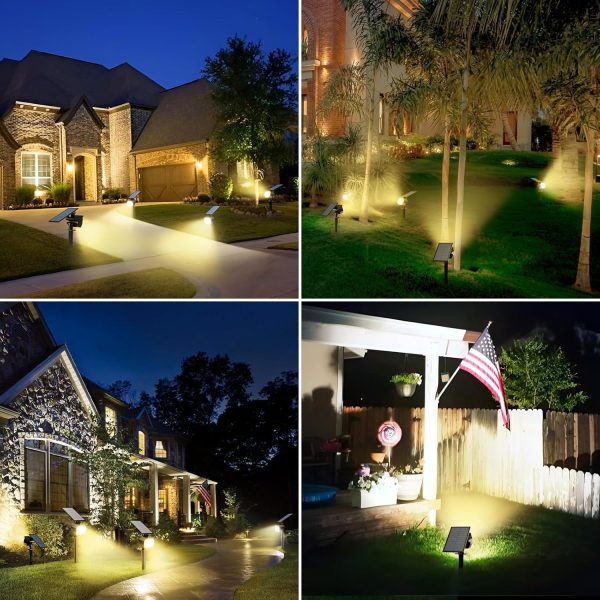 btfarm 8 Pack Solar Lights Outdoor Waterproof IP65, 52 LED Solar Spot - Image 8