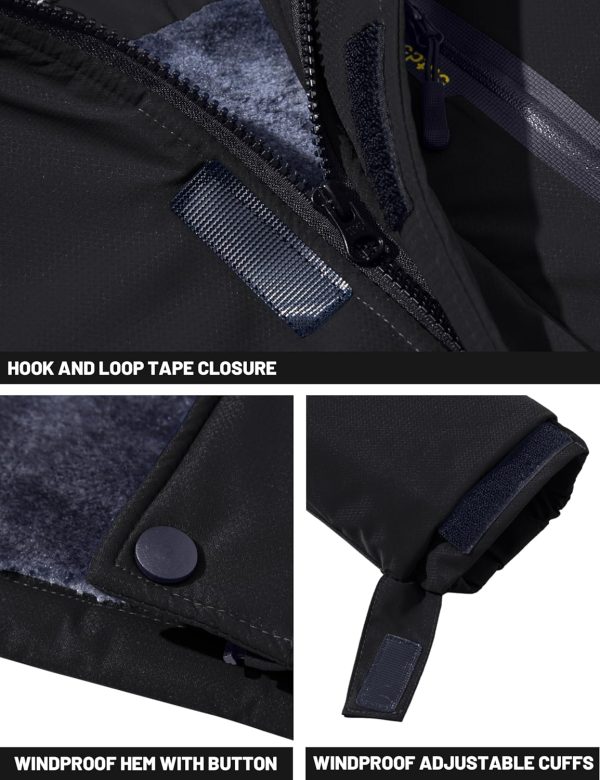 TACVASEN Men's Winter Skiing Jackets Water Resistant Fleece Coats Insulated - Image 7