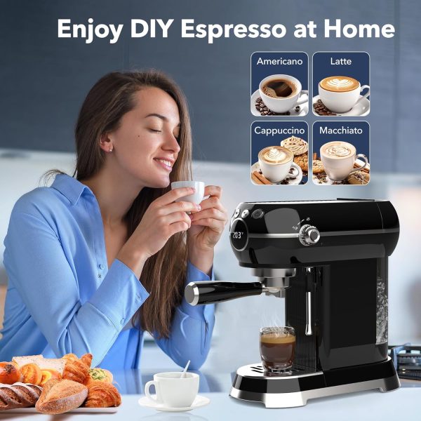 HBN Espresso Machine, 20 Bar Professional Espresso Maker with Milk Frother - Image 7