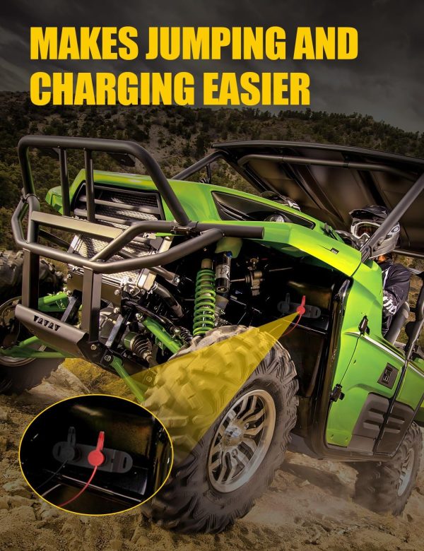 Chelhead Battery Jump Post Kit with Remote Battery Terminals, Steel Mount - Image 2