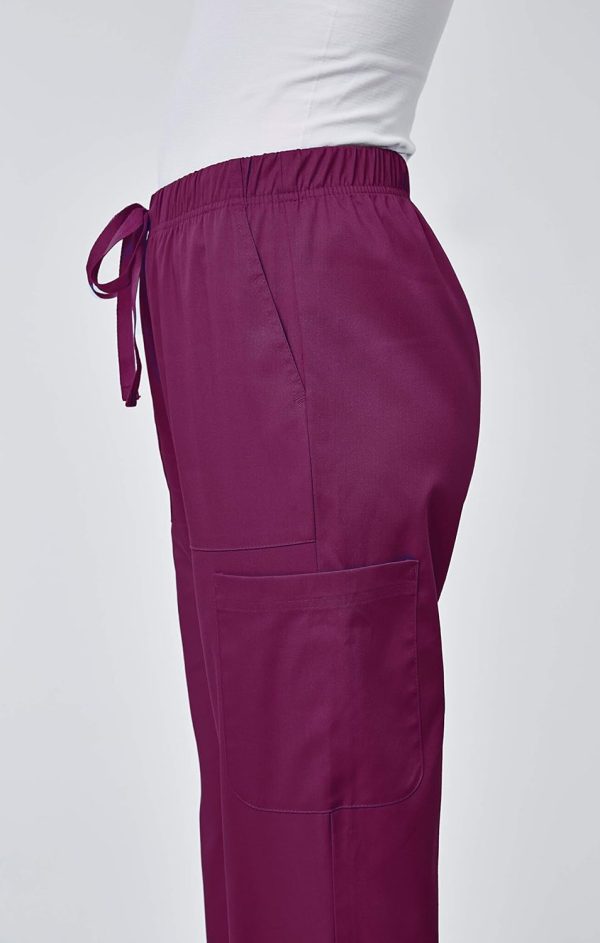 Scrubs for Women Set 6 Pocket 4-Way Stretch V-Neck and Semi-Tapered Pant - Image 5