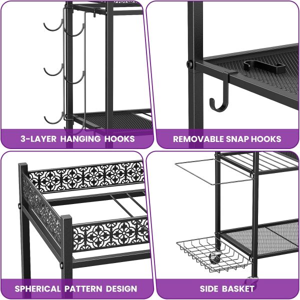 Yoga Mat Storage Rack, Home Gym Storage Rack Yoga Mat Holder, VOPEAK - Image 4